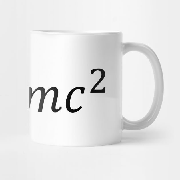 E=mc² einstein formula by Zaltra Design